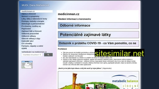 medicinman.cz alternative sites