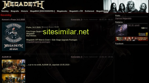megadeth.cz alternative sites