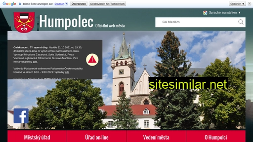 mesto-humpolec.cz alternative sites