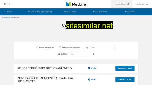 metlife-kariera.cz alternative sites