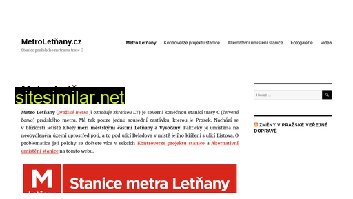metroletnany.cz alternative sites