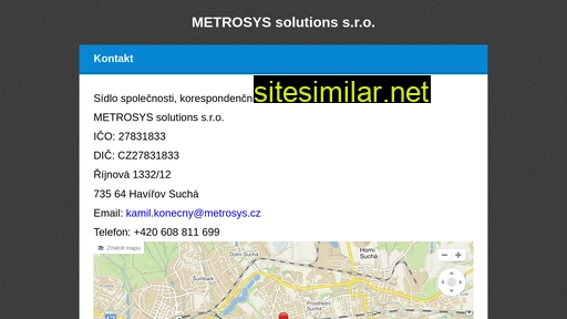 Metrosys similar sites