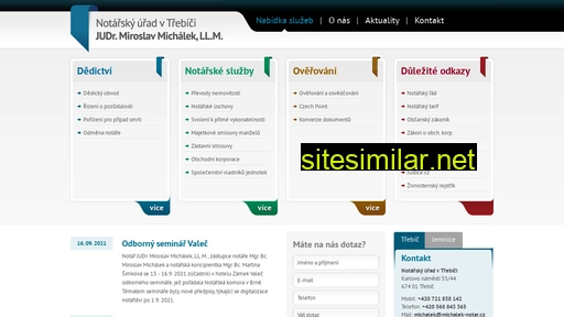 michalek-notar.cz alternative sites