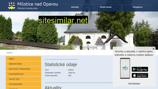 miloticenadopavou.cz alternative sites