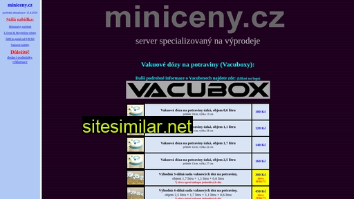 miniceny.cz alternative sites
