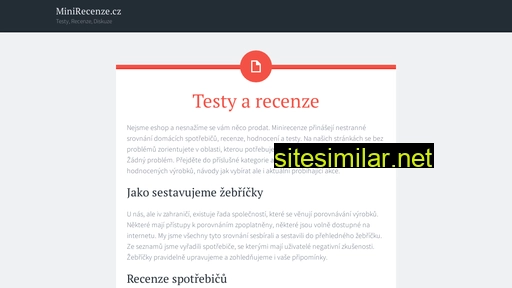 minirecenze.cz alternative sites
