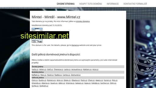mintel.cz alternative sites