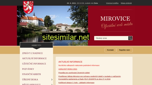 Mirovice-mesto similar sites
