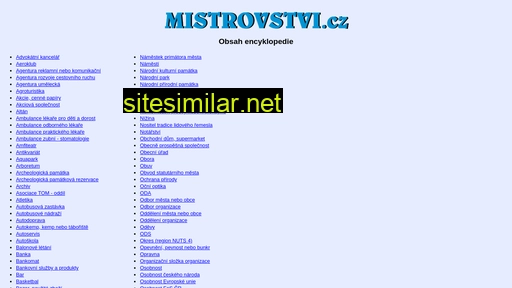 mistrovstvi.cz alternative sites