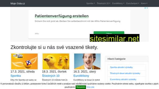 mojecisla.cz alternative sites