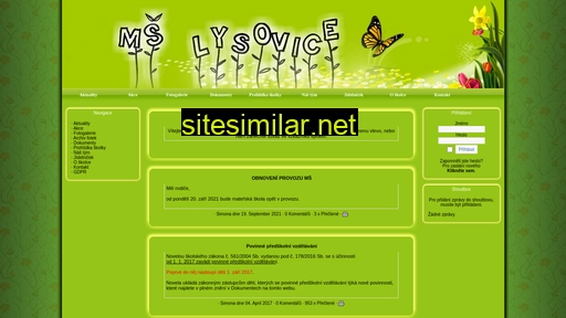 mslysovice.cz alternative sites