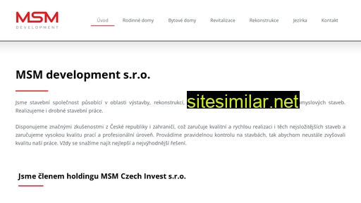 msmdevelopment.cz alternative sites