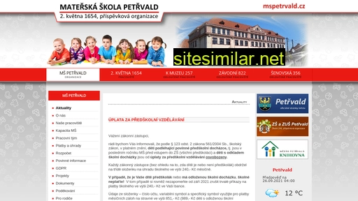 mspetrvald.cz alternative sites
