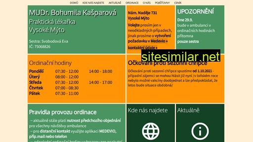 mudr-kasparova.cz alternative sites