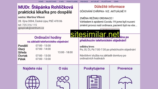 mudr-rohlickova.cz alternative sites