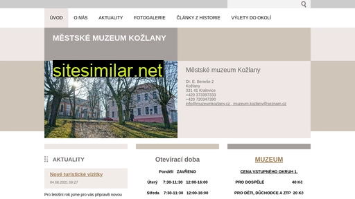 muzeumkozlany.cz alternative sites