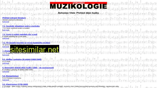 muzikologie.cz alternative sites
