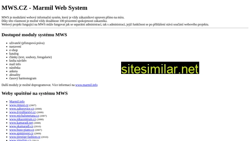 mws.cz alternative sites