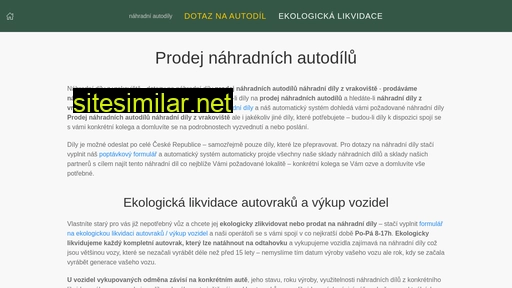 nahradni-dily-vrakoviste.cz alternative sites