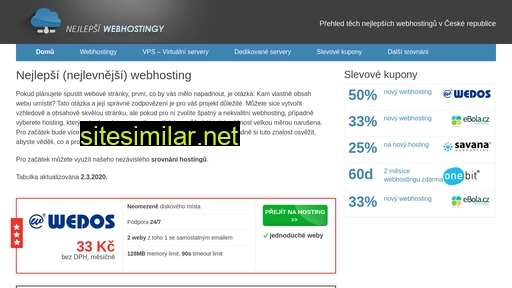 Nejlepsi-webhostingy similar sites