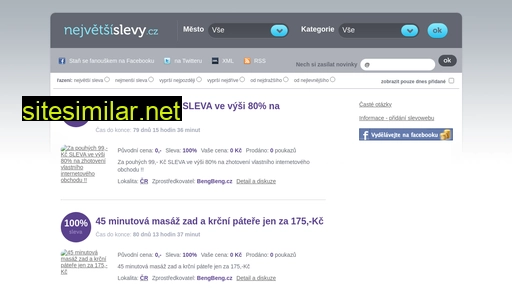nejvetsislevy.cz alternative sites