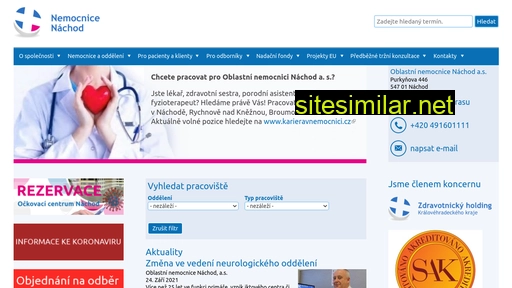 nemocnicenachod.cz alternative sites