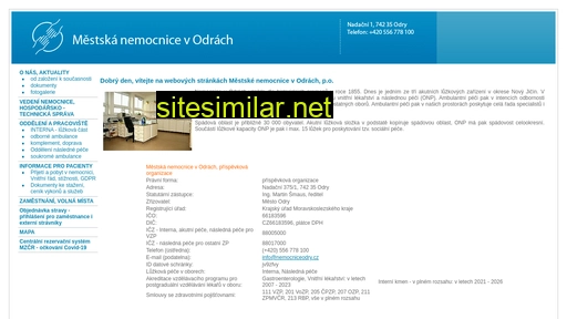nemocniceodry.cz alternative sites