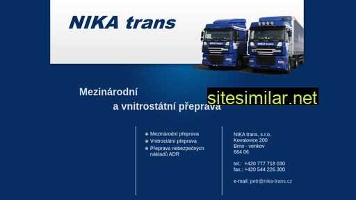 nika-trans.cz alternative sites