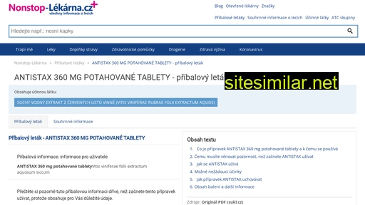 nonstop-lekarna.cz alternative sites
