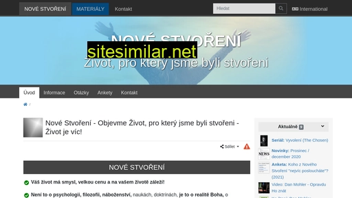 nove-stvoreni.cz alternative sites
