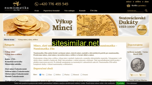 numismatika-zlin.cz alternative sites