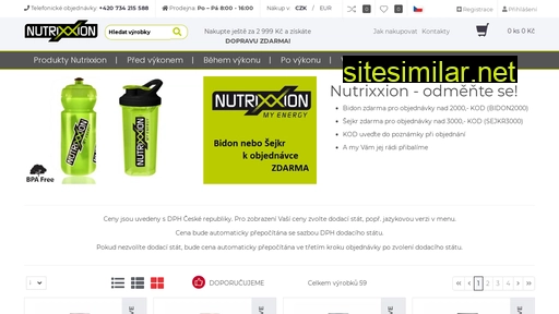 nutrixxion.cz alternative sites