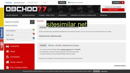 obchod77.cz alternative sites