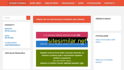 obecdestna.cz alternative sites