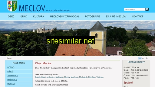 obecmeclov.cz alternative sites