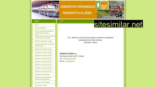 Odbory-prazske-sluzby similar sites