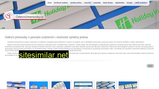 odevni-jmenovky.cz alternative sites