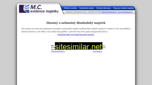 odpisy-majetku.mcsoftware.cz alternative sites