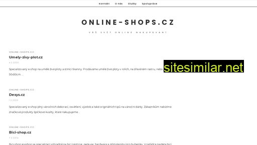 online-shops.cz alternative sites