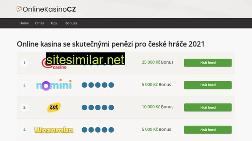 onlinekasinocz.cz alternative sites
