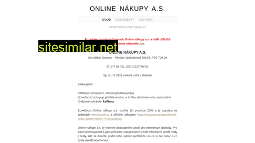 onlinenakupy-as.cz alternative sites