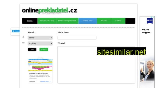 onlineprekladatel.cz alternative sites