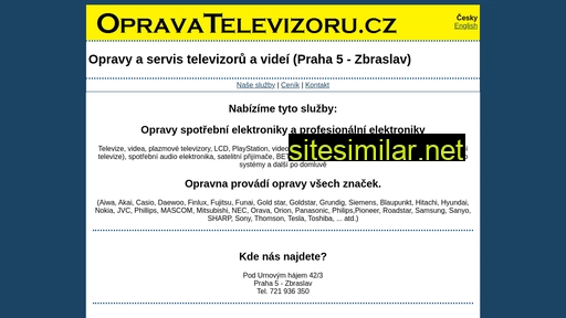 opravatelevizoru.cz alternative sites
