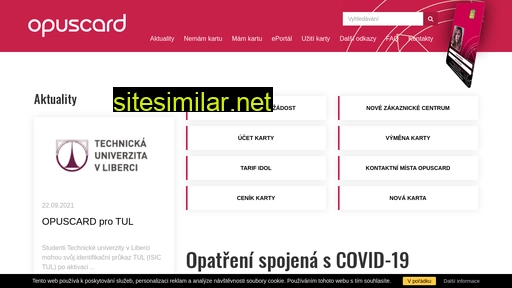 opuscard.cz alternative sites