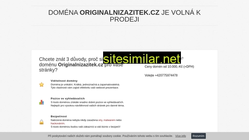 originalnizazitek.cz alternative sites