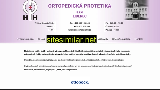 ortoprotetliberec.cz alternative sites