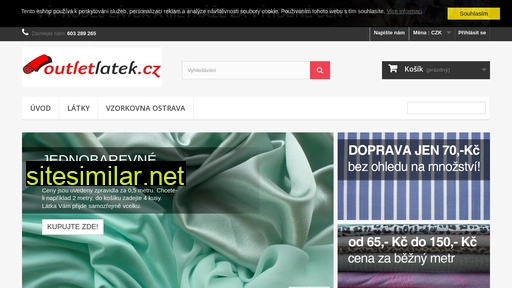 outletlatek.cz alternative sites