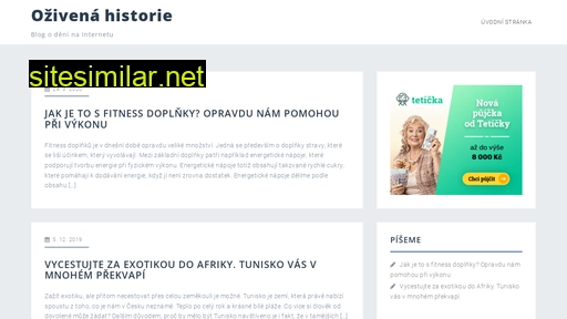 ozivenaprehistorie.cz alternative sites