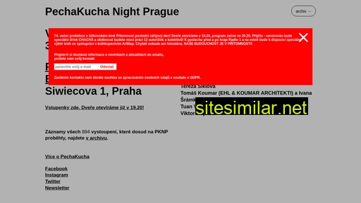 pechakucha.cz alternative sites