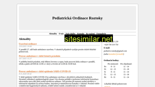pediatrieroztoky.cz alternative sites